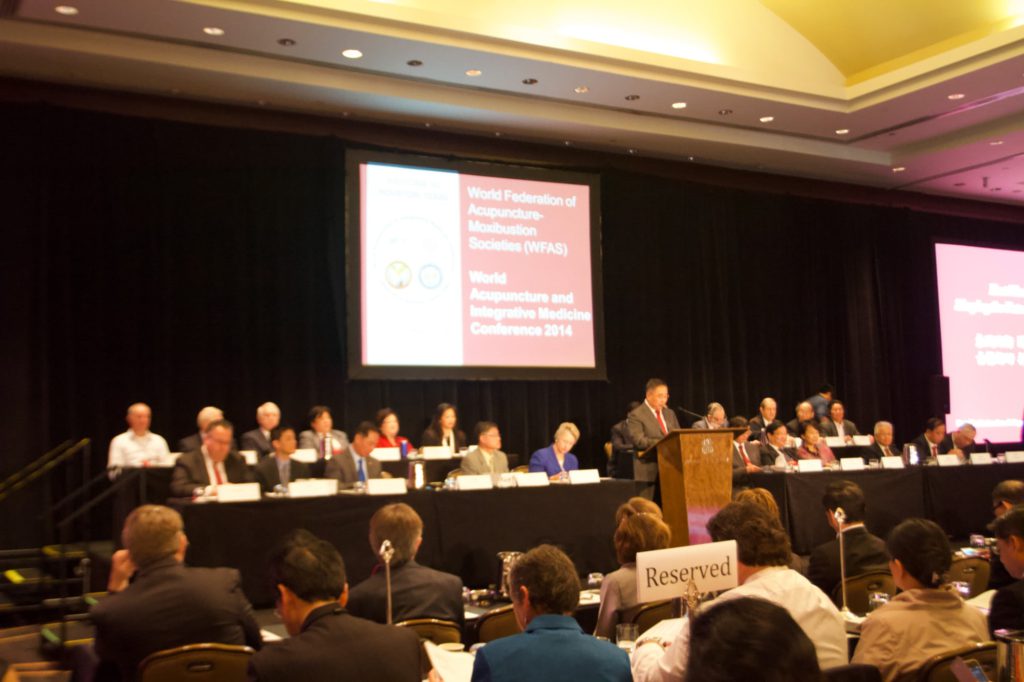 Palestra na plenaria do congresso mundial de acupuntura WFAS 2014